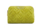 Lime - Velvet Make up Bag