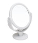 White - Soft Touch Vanity Mirror 7x Mag