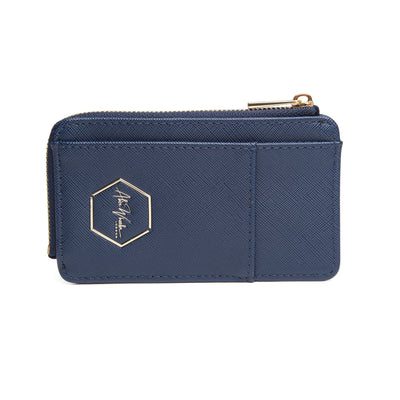 Navy - Honeycomb Bath Coin & Card Purse