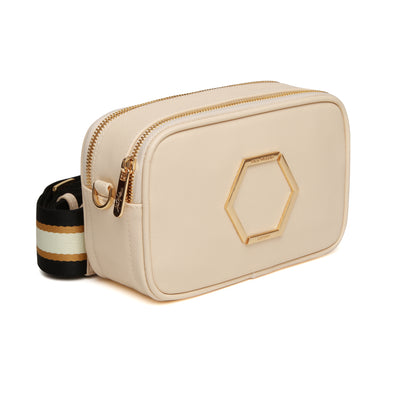 Cream - Pimlico Honeycomb Cross Body Bag