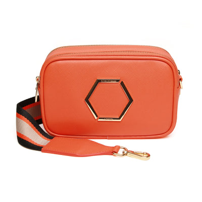 Orange - Pimlico Honeycomb Cross Body Bag