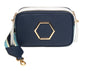 Navy - Pimlico Honeycomb Tricolour Cross Body Bag