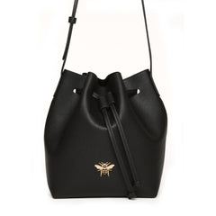 Black Bucket Cross body bag Alice Wheeler London