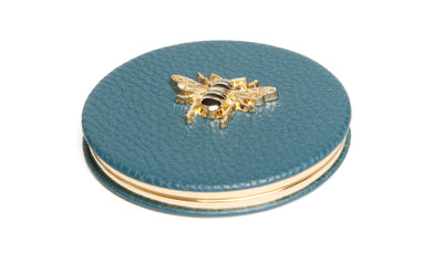 Teal - Round Mirror compact