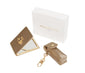 Bronze - Oblong compact Mirror & Liptick holder gift set