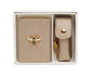 Bronze - Oblong compact Mirror & Liptick holder gift set