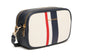 Navy Stripe Madrid Camera Crossbody Bag