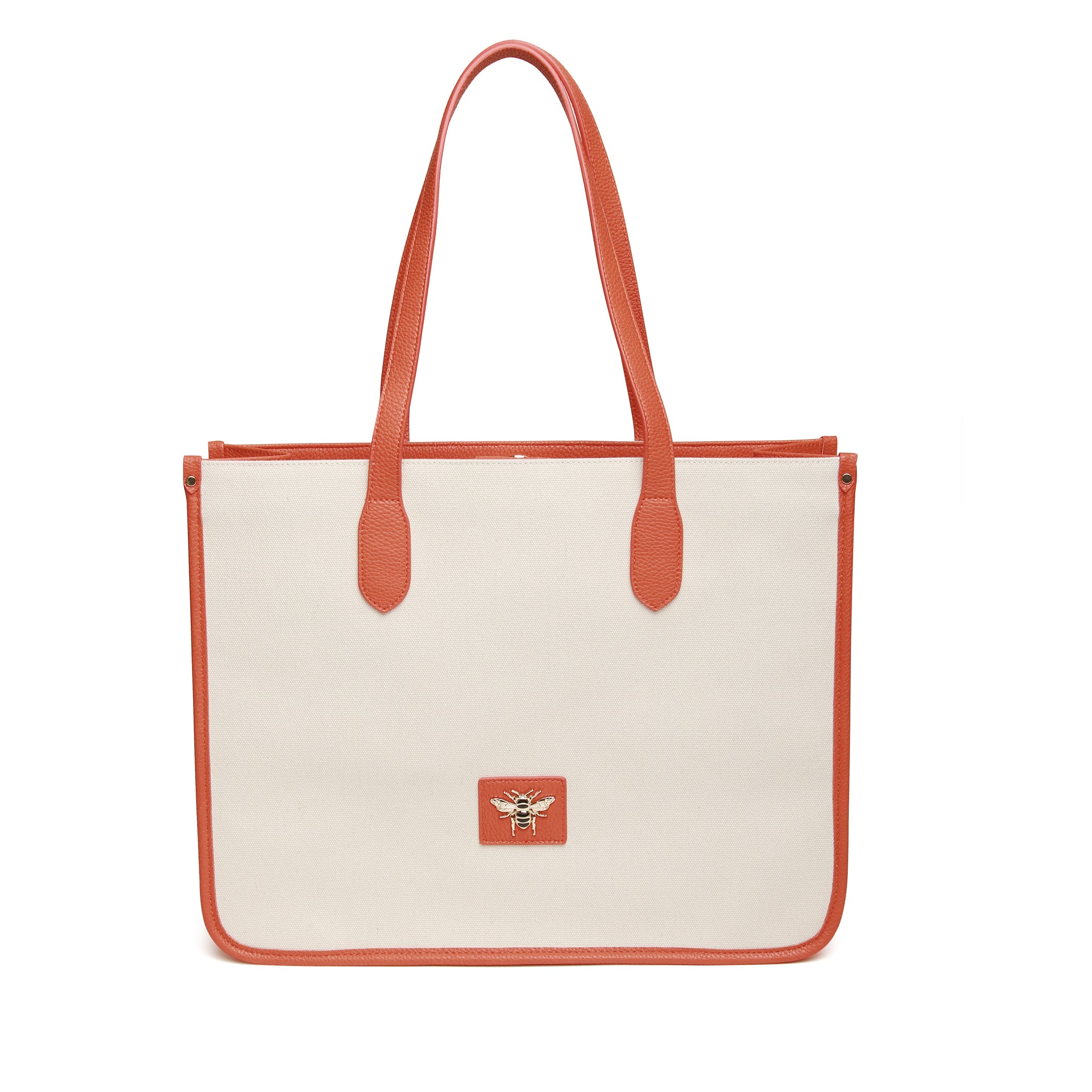 Orange top tote bag